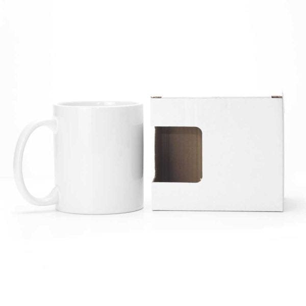 50 White Sublimation Ceramic Mugs with Box 11 oz