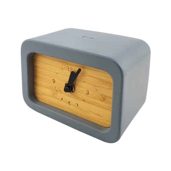 50 Eco-Friendly Wireless Charger with Clock 5W Output