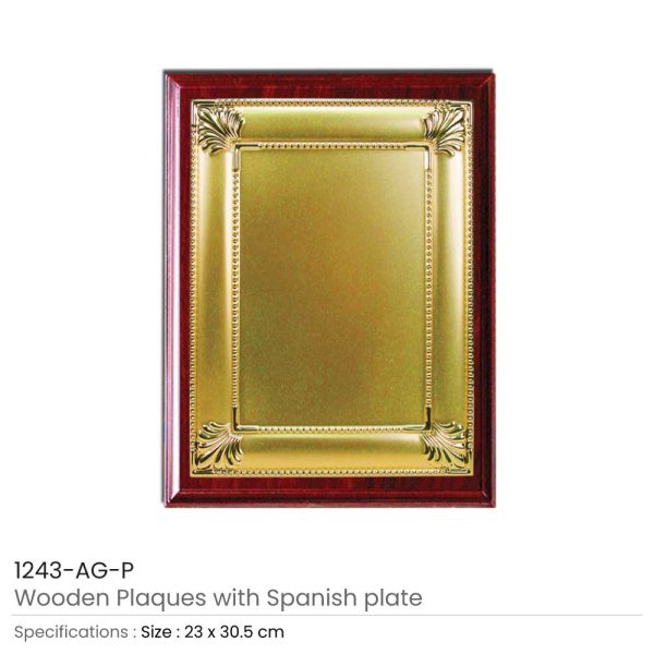 50 Wooden Plaques with Spanish Plate