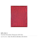 10 Wooden Plaques Vertical with Box