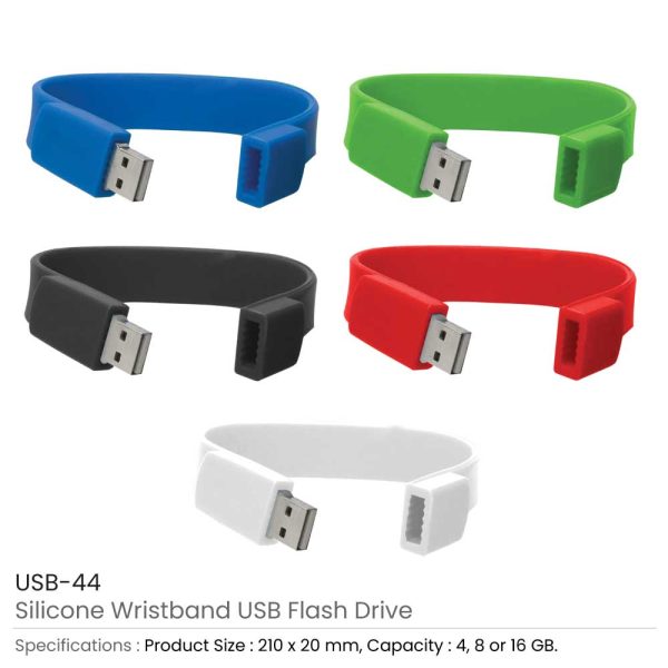 500 Wristbands USB Flash Drives