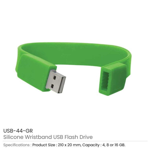 50 Wristbands USB Flash Drives 16GB
