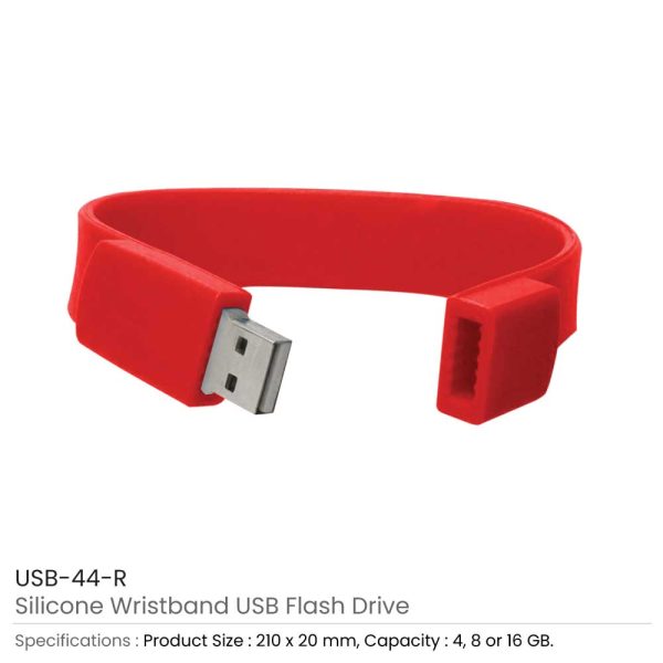50 Wristbands USB Flash Drives 16GB