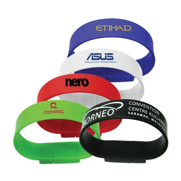 500 Wristbands USB Flash Drives