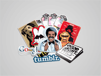1000 Economy Custom Stickers, Glossy Laminated, 80 GSM