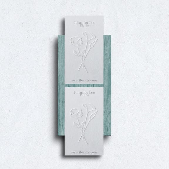 Debossed Business Card