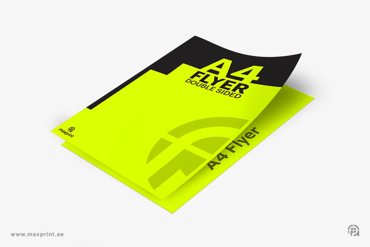 10000 Flyers A4 Real Size, 170 GSM Glossy Paper