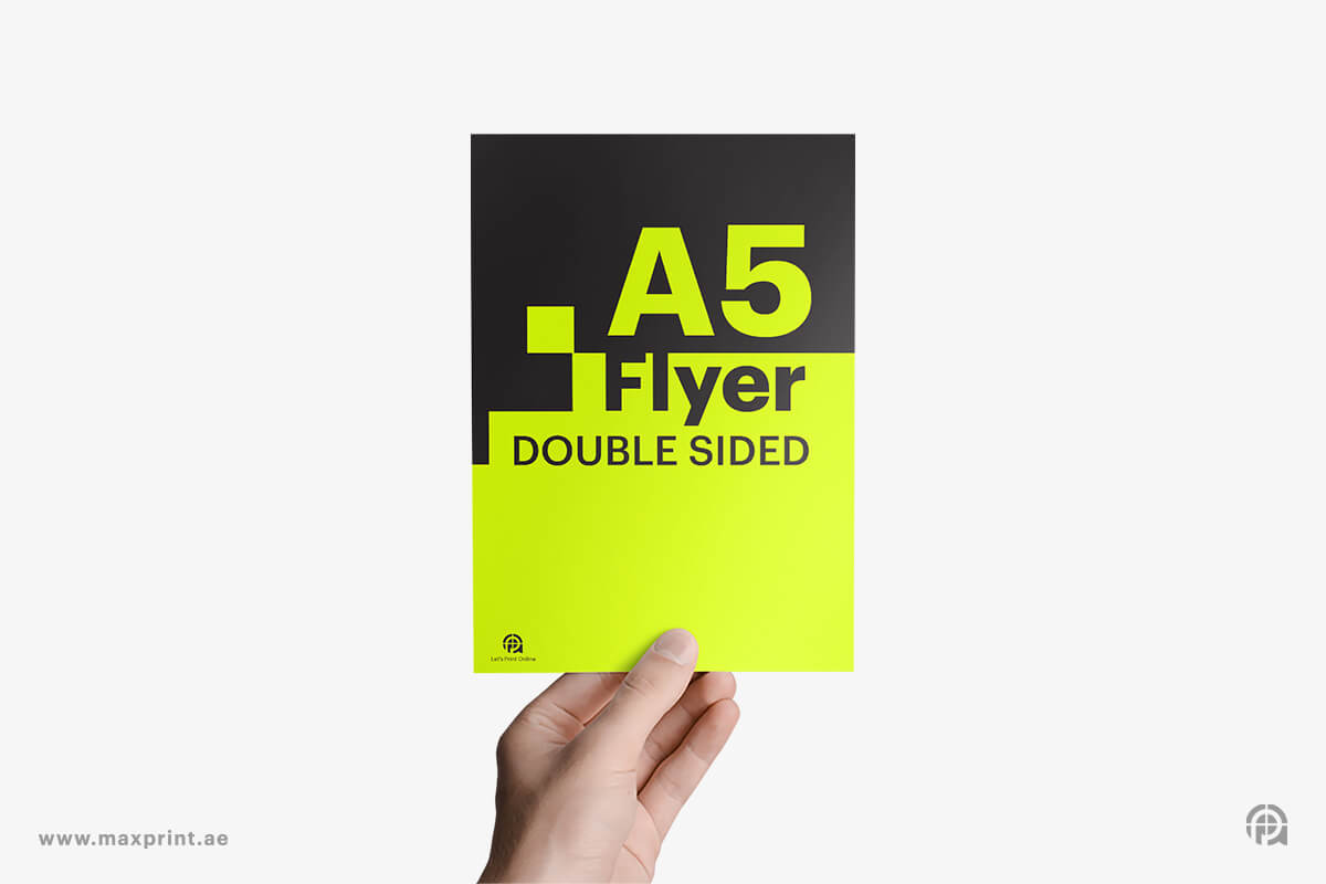 20000 Flyers A5 Real Size, 170 GSM, Glossy Paper