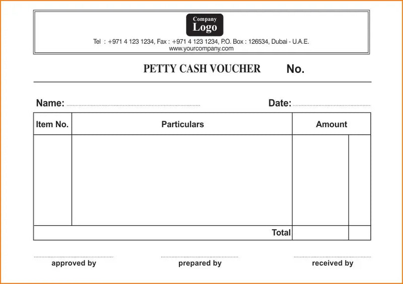 Petty Cash Vouchers