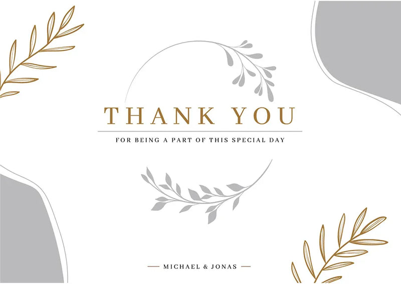 Thank You Cards with Round Corners