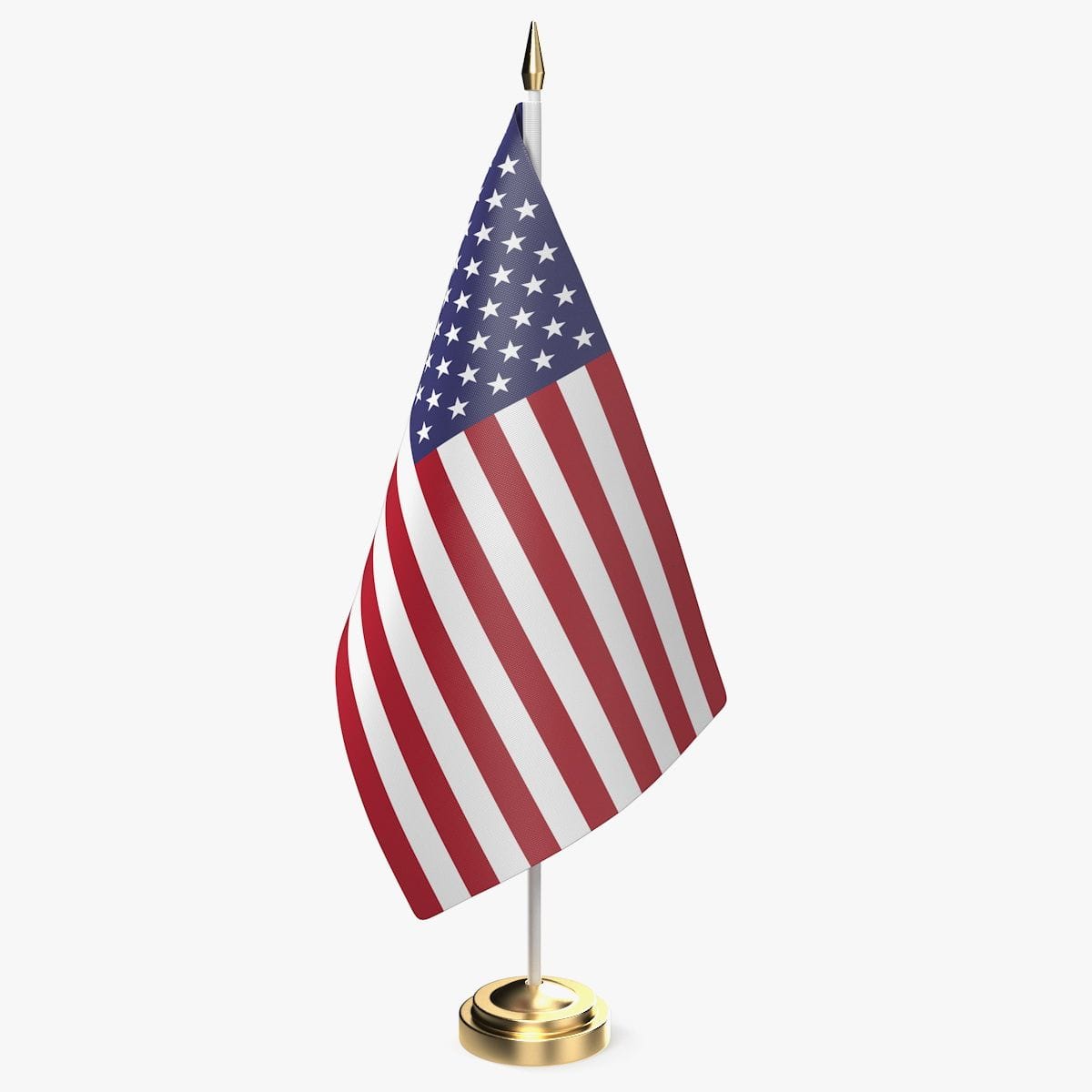 1 Double-Sided Table Flag – 15x25cm on Taffeta Satin with Structure